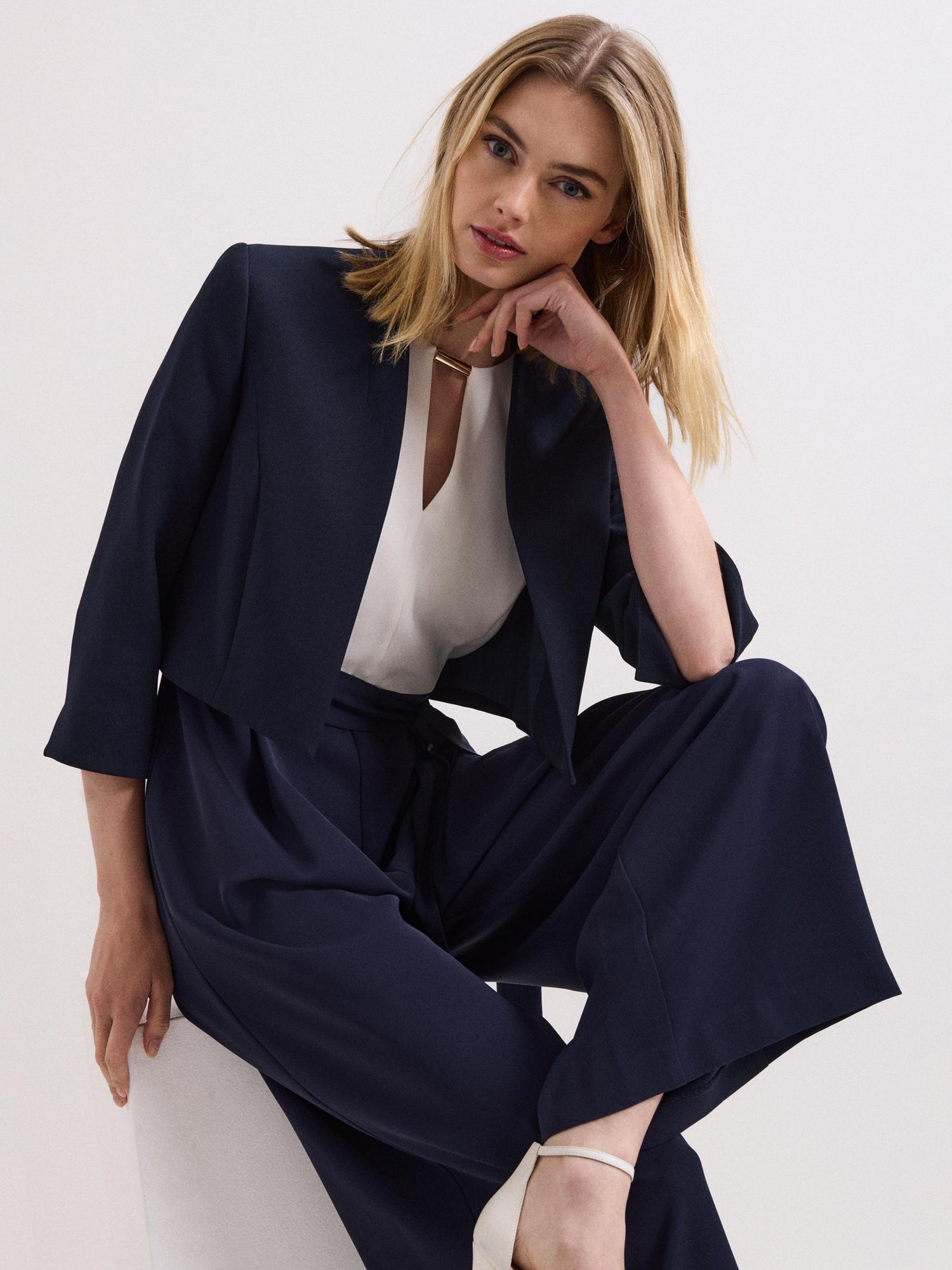 Women's Catherine Cropped 3/4 Sleeve Jacket
