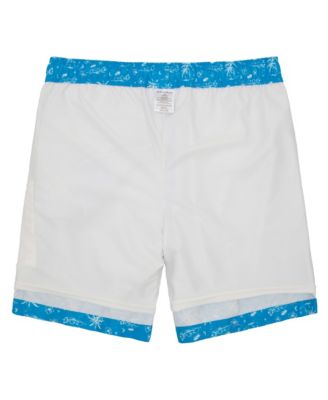 Men's Compression Liner Swim Trunks with Back Zipper Pocket