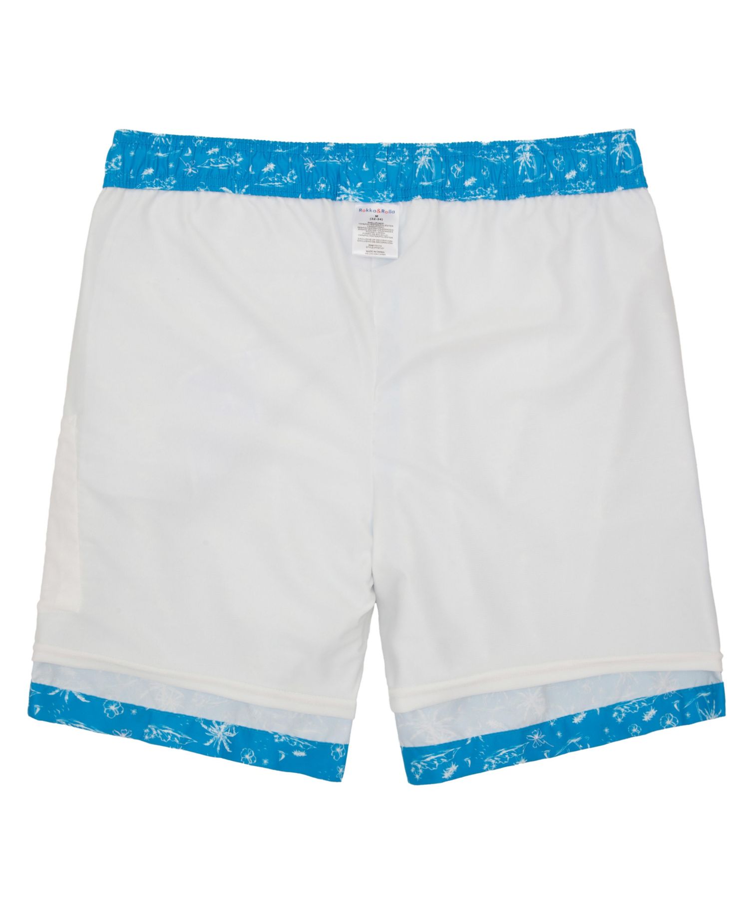 Men's Compression Liner Swim Trunks with Back Zipper Pocket