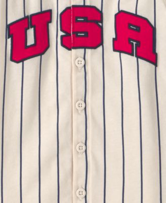 Boys' 2T-5T Button-Down USA Jersey