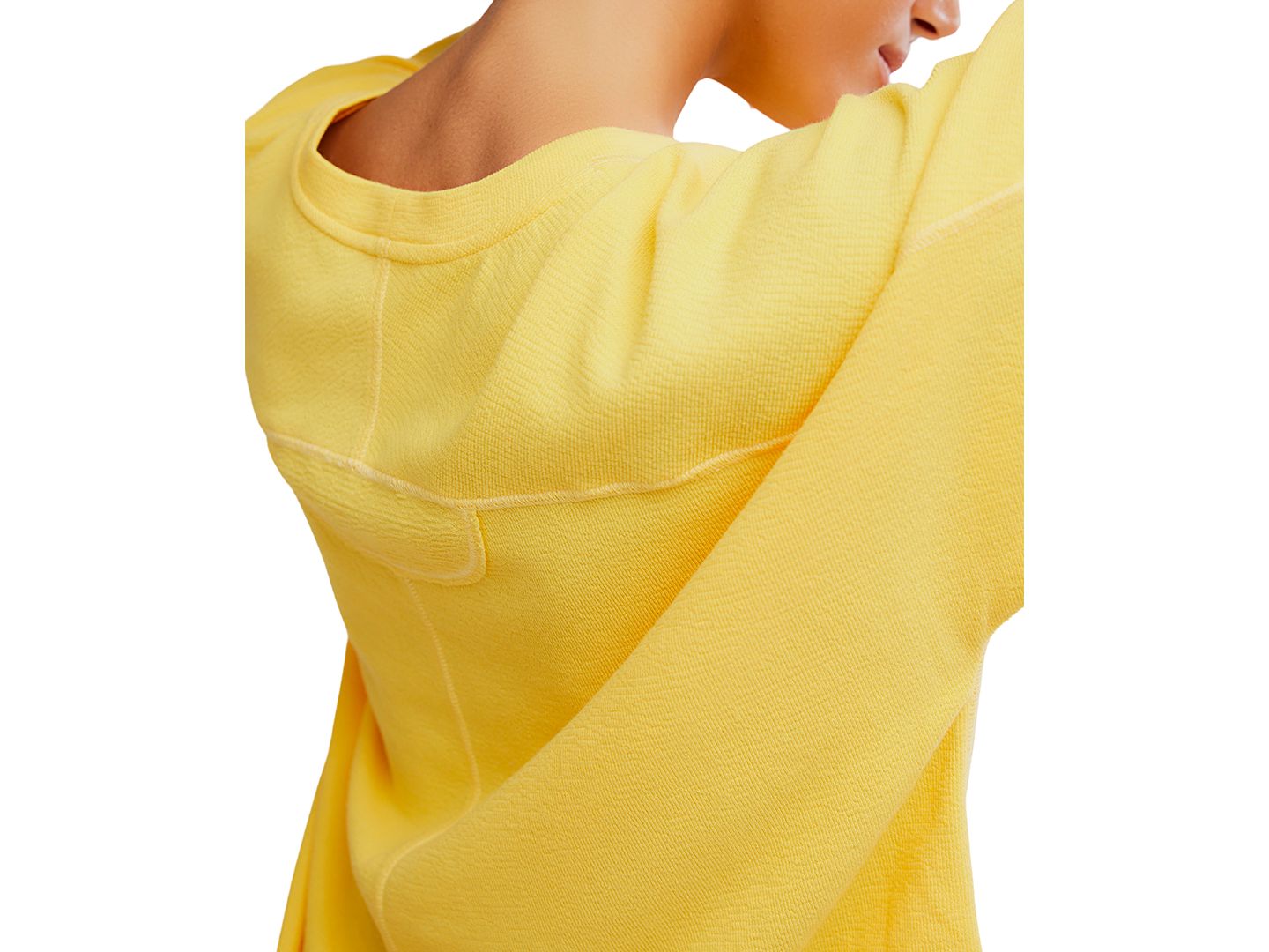 Женская футболка Free People Staycation Boxy Fit Sleep T-Shirt, цвет: Banana Citrus — фото 2