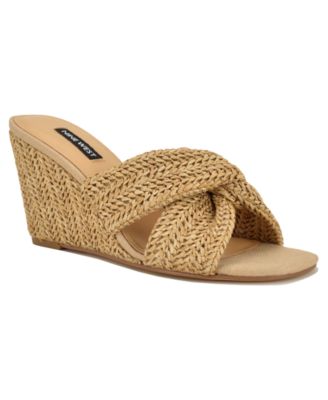 Women's Nejia Woven Slip-On Wedge Sandals
