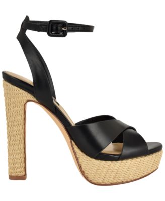Women's Weston Criss-Cross High Block Heel Platform Sandals