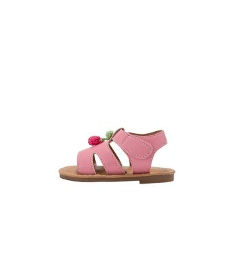 Little Girls Girl's  Fashion Sandals – Dressy Shoes with Crochet Fruit Details