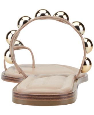 Women's Zaby Ornamented Toe Ring Flat Sandals