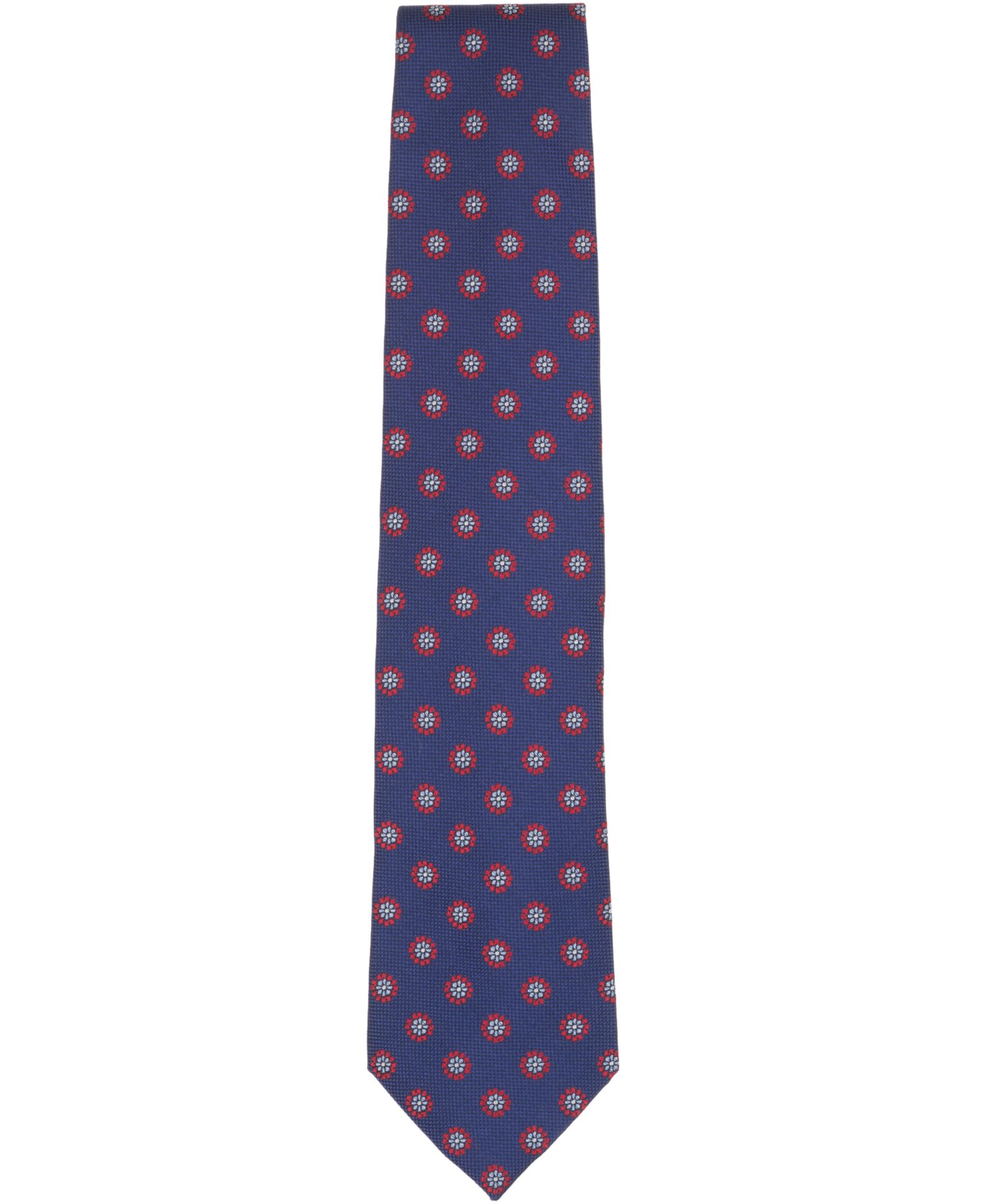 Men's Basket Double Flower Pattern Tie