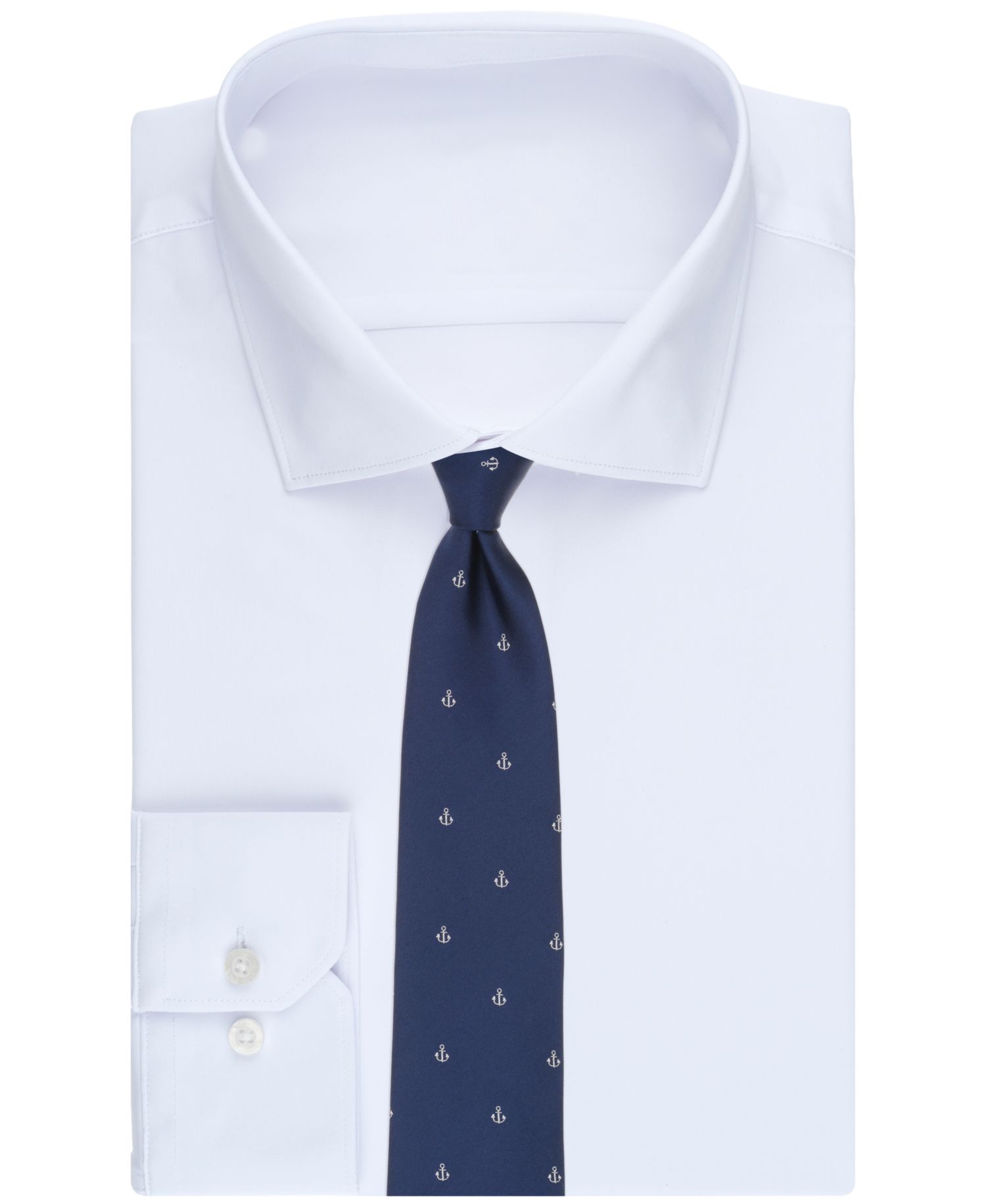 Men's Anchor Pattern Classic Tie