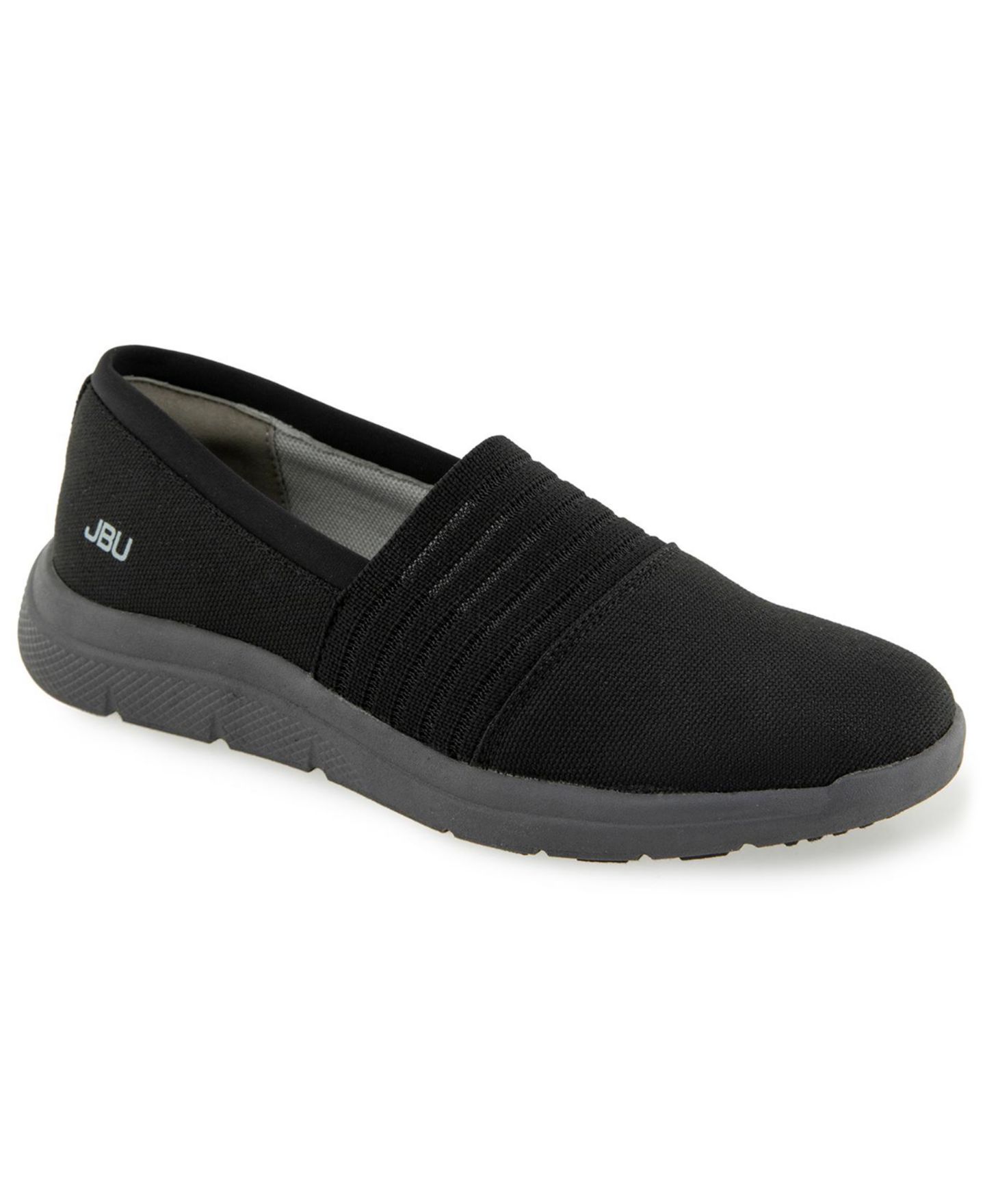Женские балетки JBU Taya Casual Slip-On Flats, цвет: Чёрный — фото 1