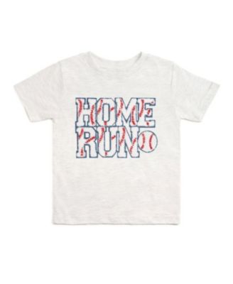 Boys Home Run Patch Short Sleeve T-Shirt