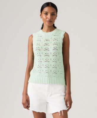 Women's Sleeveless Crochet Tank Top