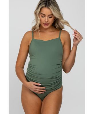Maternity Smocked One-Piece Swimsuit