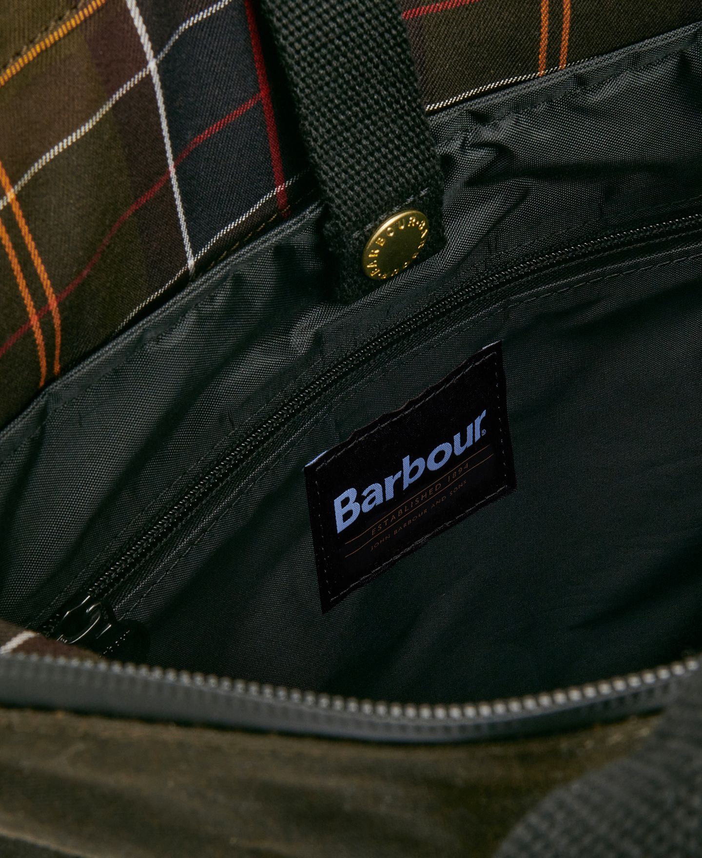 Рюкзак Barbour Field Wax, цвет: Оливковый / Чёрный — фото 6