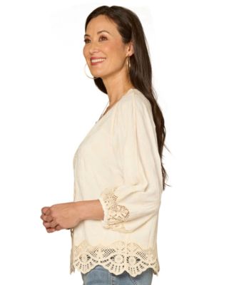 Petite Blouson Sleeve Open Front Cropped Jacket