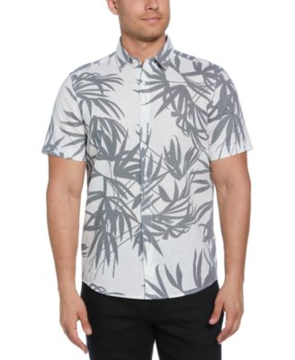 Men's Textured Fern Print Shirt