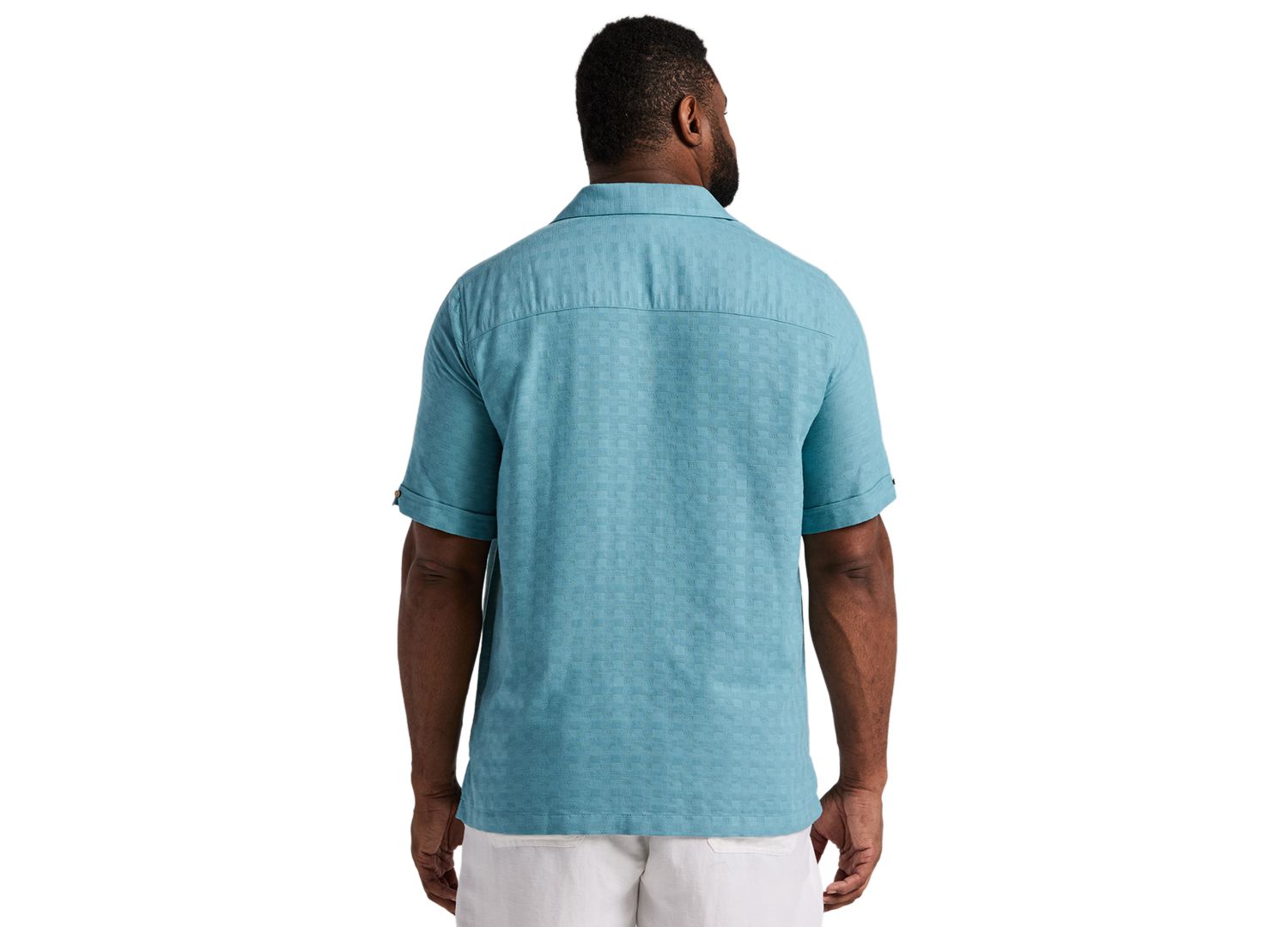 Men's Big & Tall Geometric Dobby Print Shirt