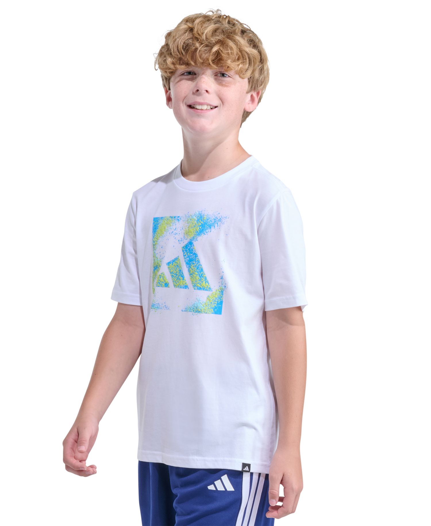 Boys' 8-20 Short-Sleeve Spray Gradient Logo T-Shirt
