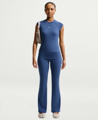 Women's Sportswear Chill Knit Mid-Rise Tight Ribbed Pants