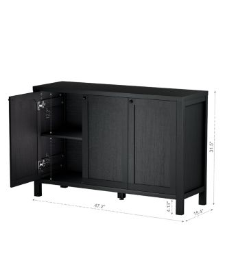Modern Sideboard Buffet Cabinet TV Media Console with Storage for Living Room Hallway Entryway