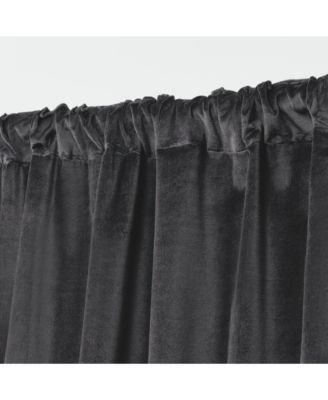 Velvety Room Darkening, Back Tab and Rod Pocket Single Curtain Panel