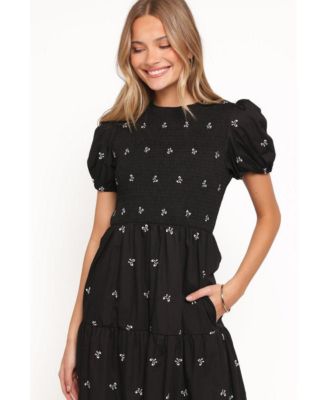 Women's Naura Shirred Tiered Midi Dress