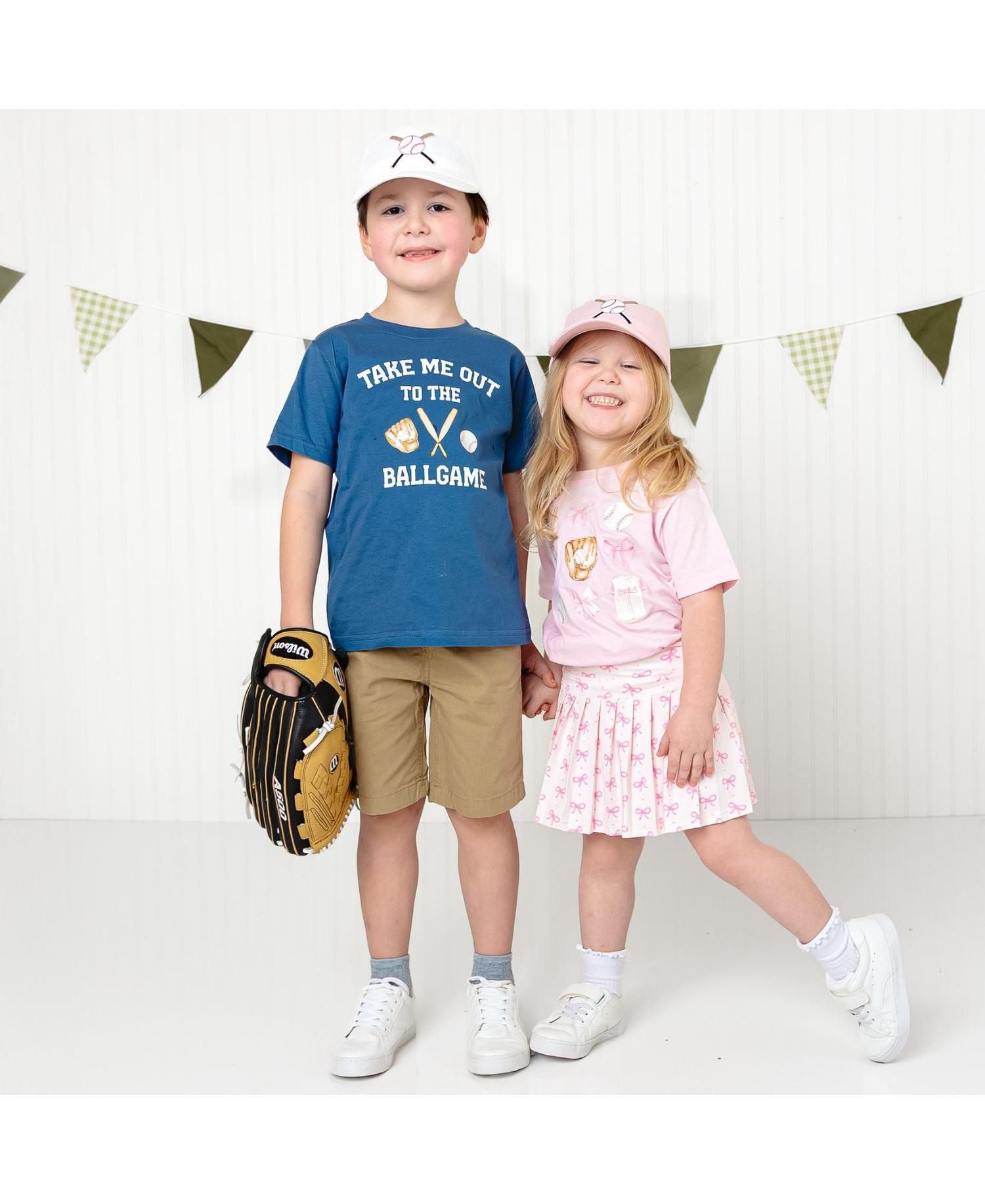 Baby Girls Baseball Cutie Short Sleeve T-Shirt