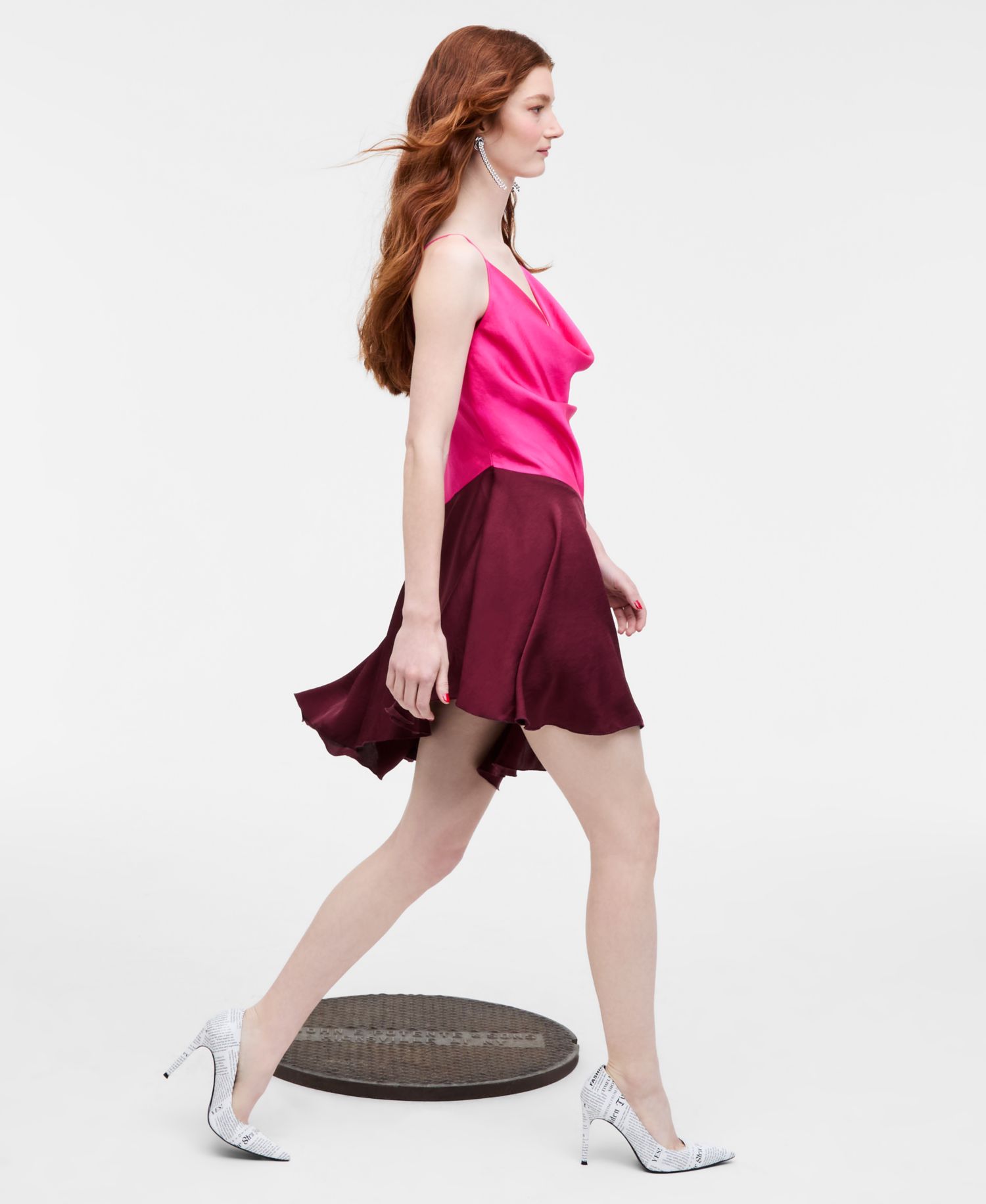 Women's Cowl-Neck Asymmetrical-Hem Mini Dress, Macy's Exclusive- Molly Rogers Capsule Collection