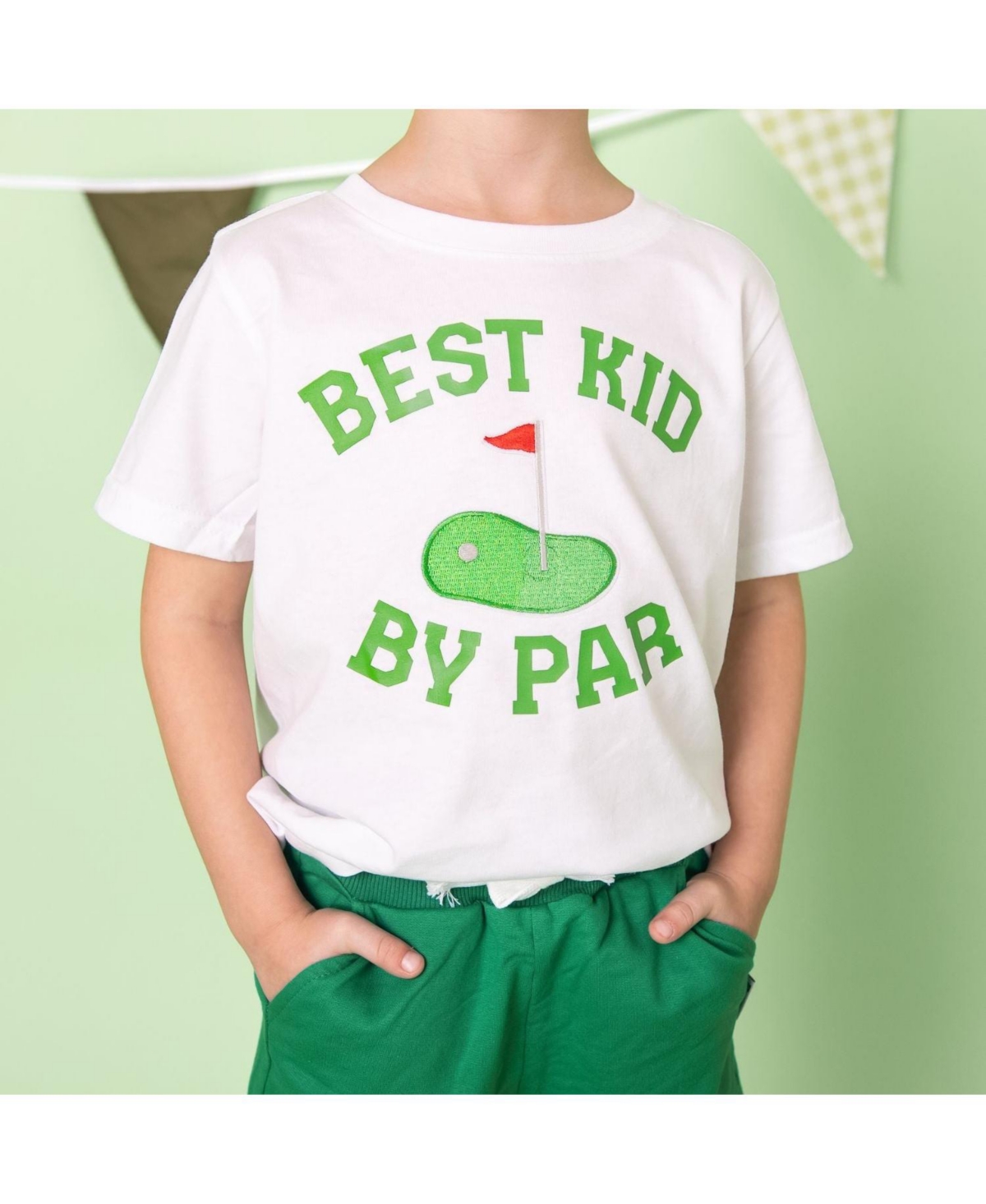 Sweet Wink Little Boys Best Kid By Par Patch Short Sleeve T-Shirt