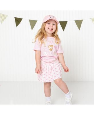 Little Girls Baseball Cutie Short Sleeve T-Shirt