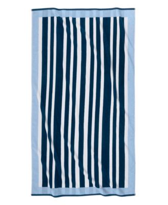 Frame Stripe Cotton Beach Towel, 40" x 70"