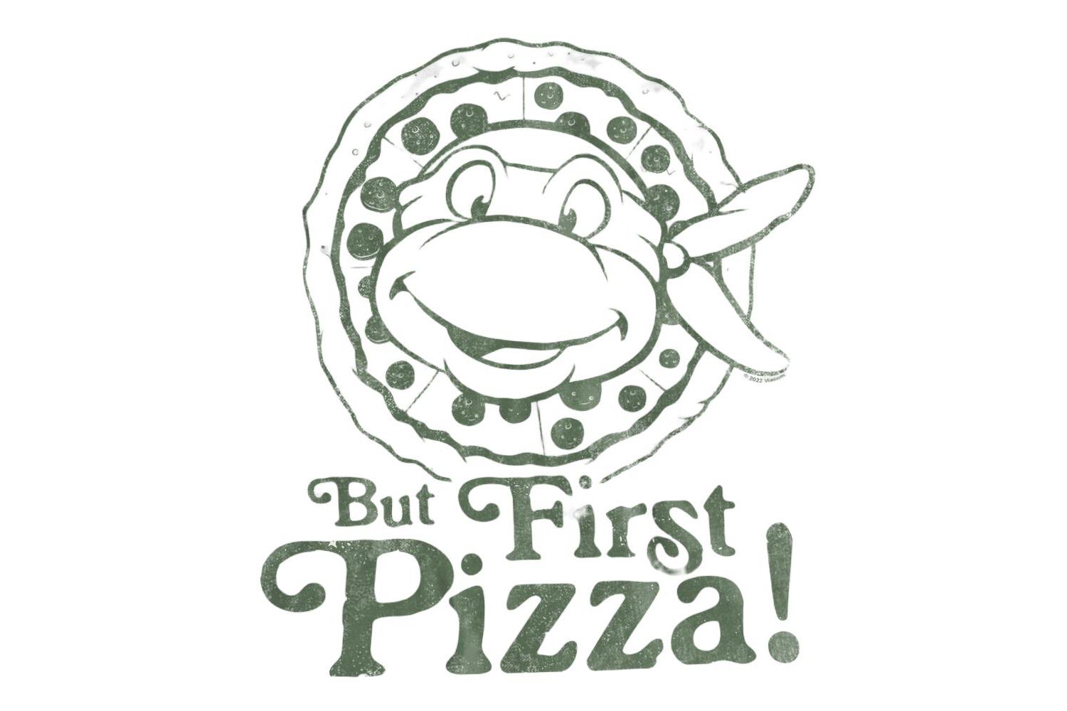 Men's TMNT But First Pizza T-Shirt