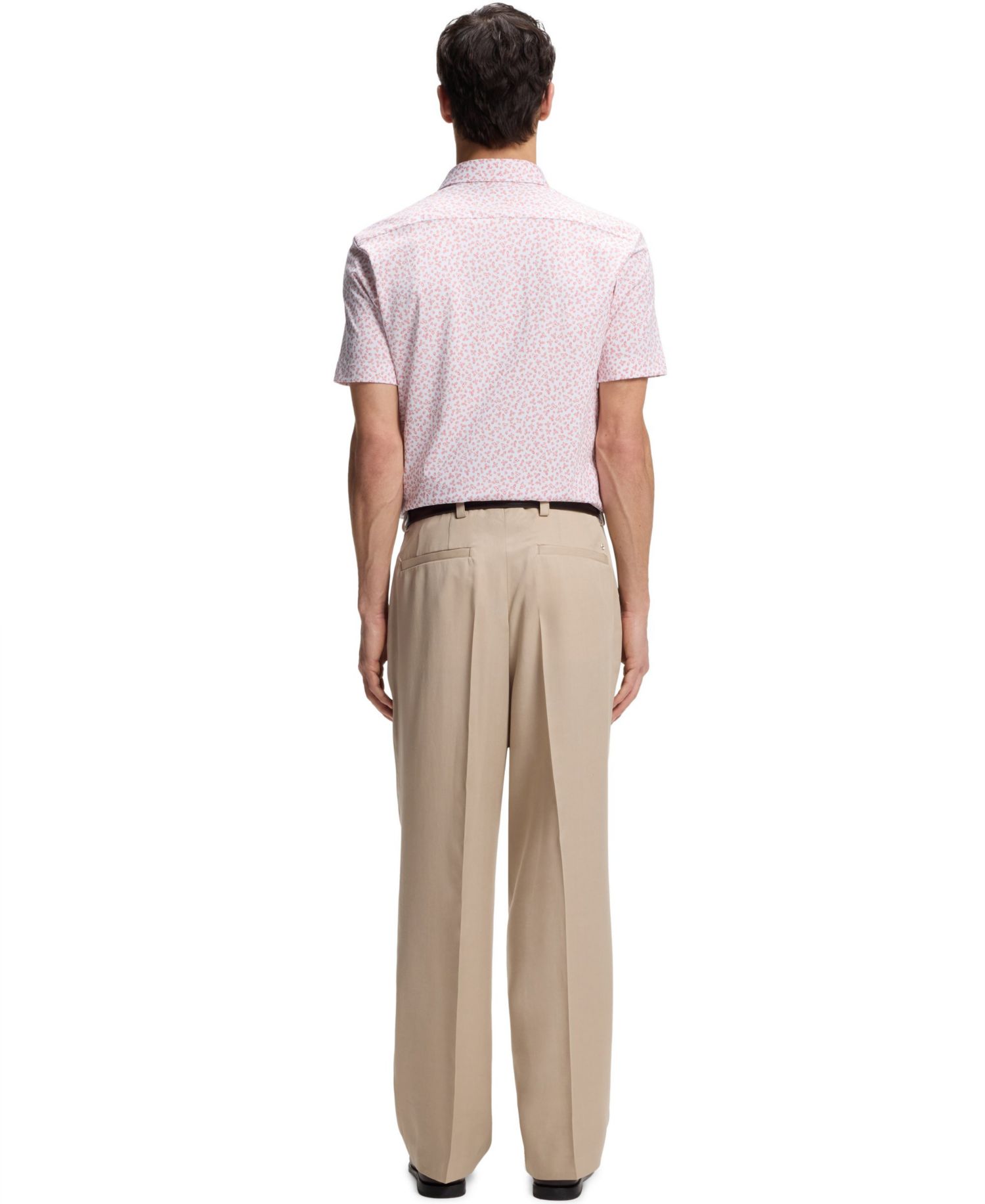 Men's Printed Cotton-Blend Jersey Slim-Fit Shirt