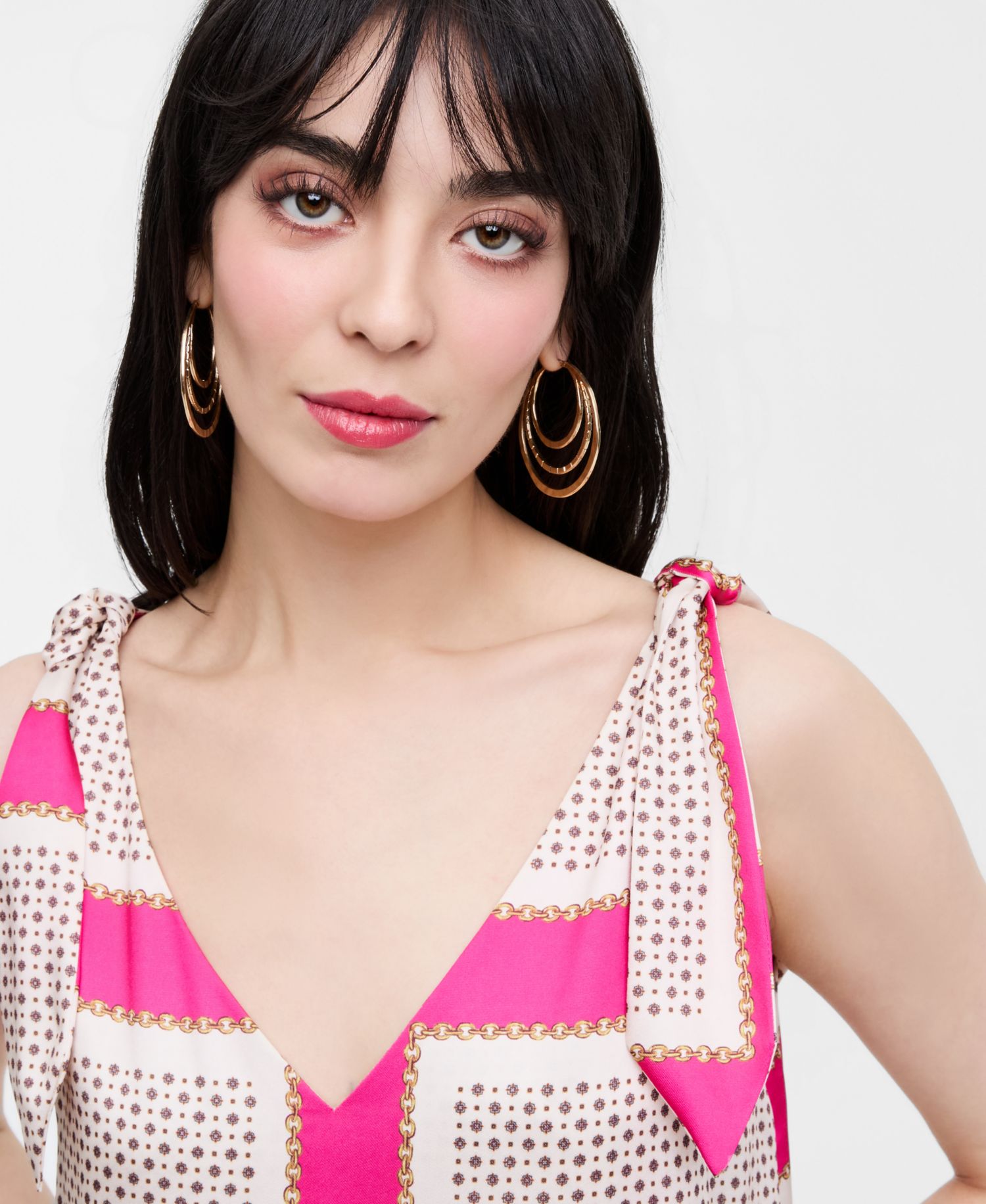 Women's Grid-Print Maxi Dress, Macy's Exclusive- Molly Rogers Capsule Collection