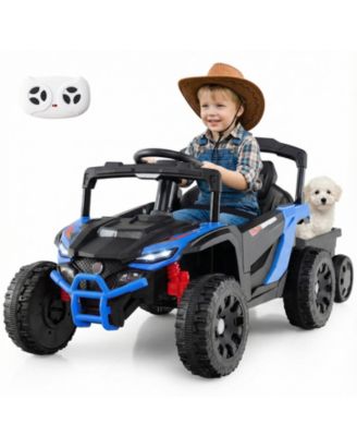 12V Electric Ride On Tractor with Parent Remote for Kids
