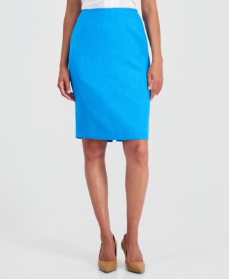 Women's Textured Knee-Length Pencil Skirt, Regular & Petite