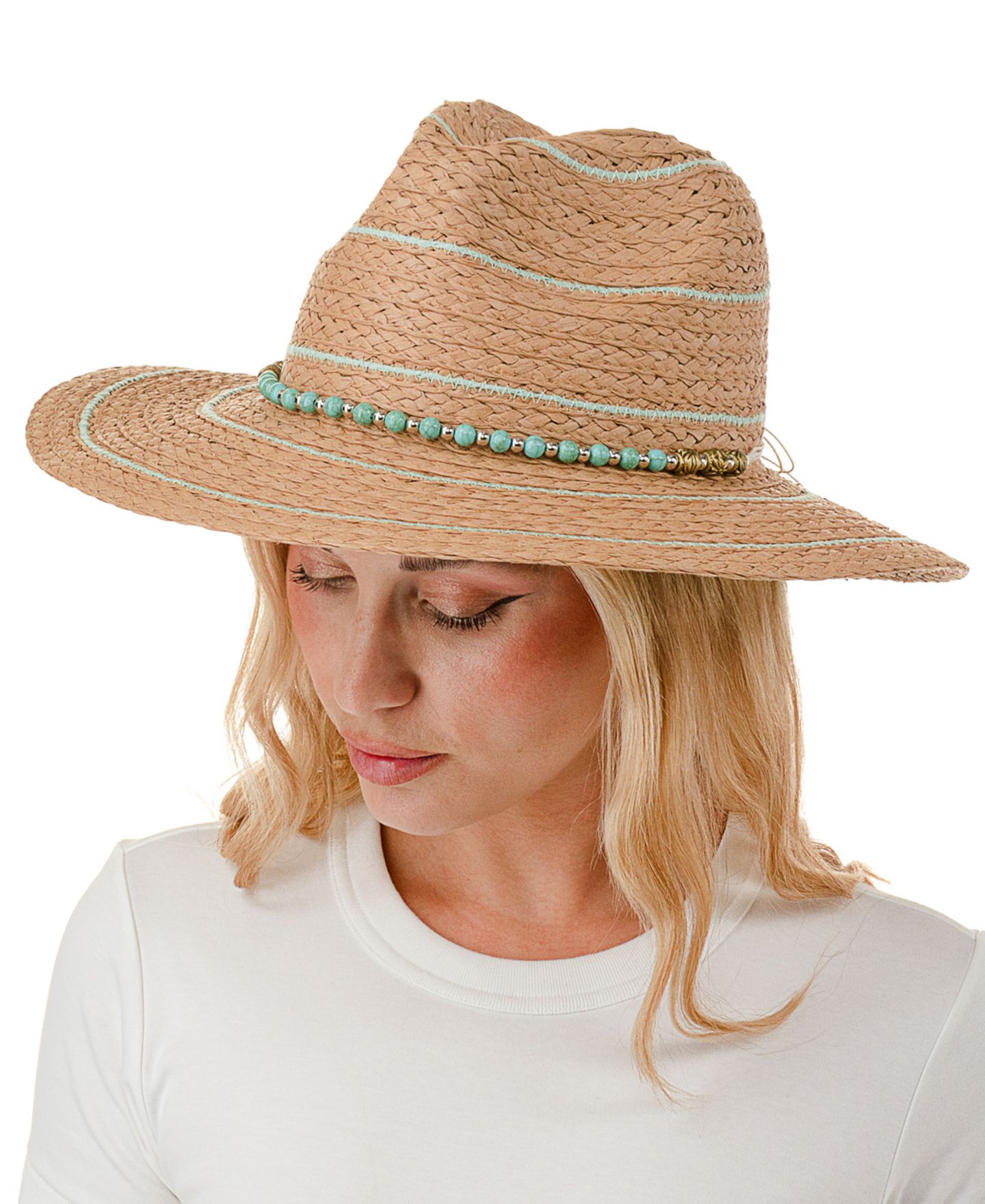Женский головной убор Marcus Adler Straw Panama Hat, цвет: Натуральный — фото 2