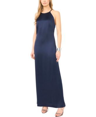Women's High-Neck Open-Back Maxi Dress