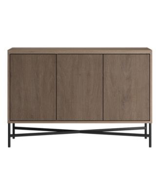 Brighton 48" Wide Rectangular Fluted Buffet Table