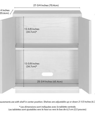 Alston 28" Wide Rectangular Fluted Accent Cabinet