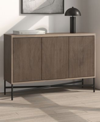 Brighton 48" Wide Rectangular Fluted Buffet Table