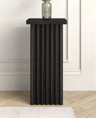 Bourne 22" Wide Square Fluted Side Table