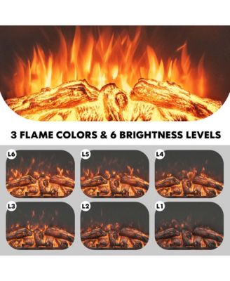 26 Inch Recessed Electric Fireplace heater W/ Remote Control