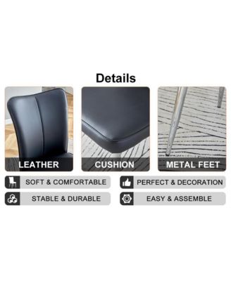 4 Modern Minimalist Dining Chairs