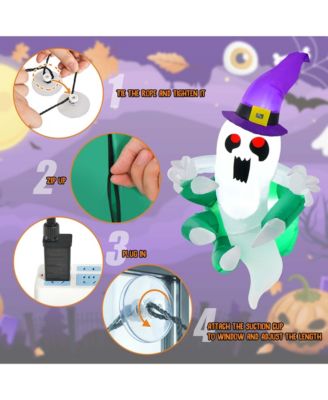 3.6' Halloween Inflatable Ghost Indoor Outdoor Blow Up Flying Halloween Decor