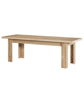 79 Inch Wood Dining Table for 6-8 People, Extra Long Kitchen Table