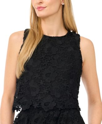 Women's Lace Crew Neck Top