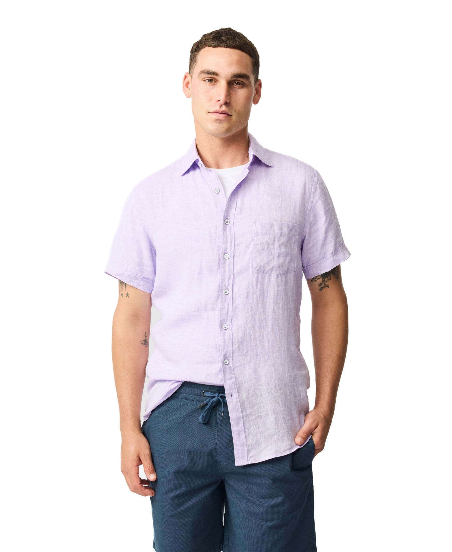 Men's Palm Beach Slim Fit Linen Shirt