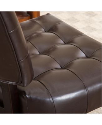 Blended Leather Accent Chair with Oversized Seat
