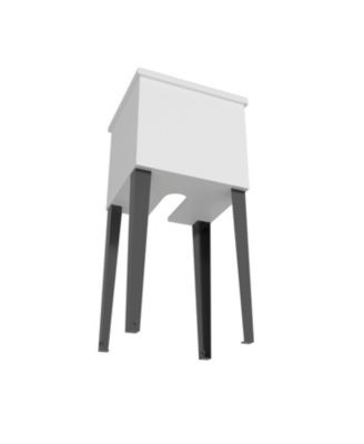 Katy Compact Utility Sink with Metal Legs for Laundry Room