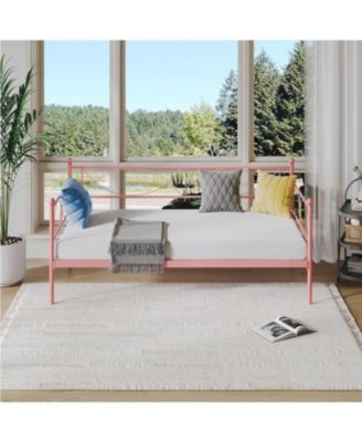 Metal Daybed with Heavy Duty Slats- Mattress Foundation Platform- Multi-Functional Sofa Bed for Living Room- Bedroom- Guest Room
