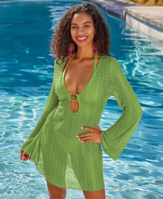 Women's Crocheted Cover-Up Dress
